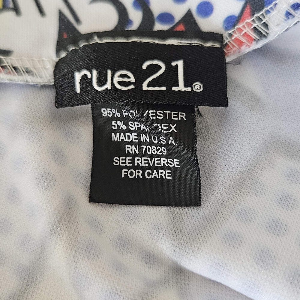 Rue21 Comic Print Mini Skirt - Red, Yellow, Blue - Picture 3 of 3
